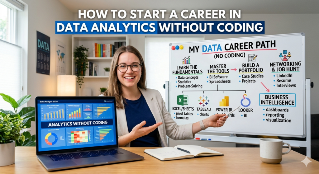How to Start Career in Data Analytics Without Coding